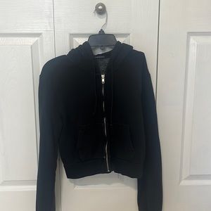 Brandy Melville Black cropped Hoodie